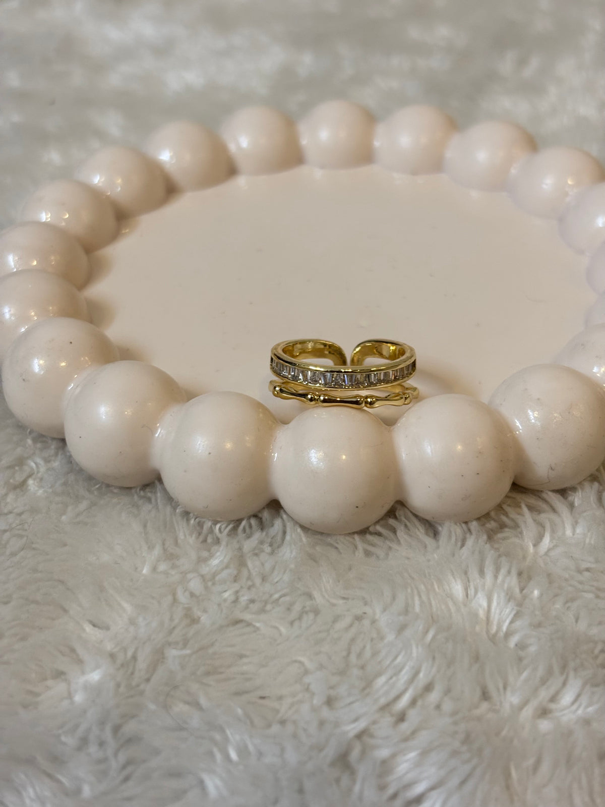 Luxe Duo Open Ring-R022