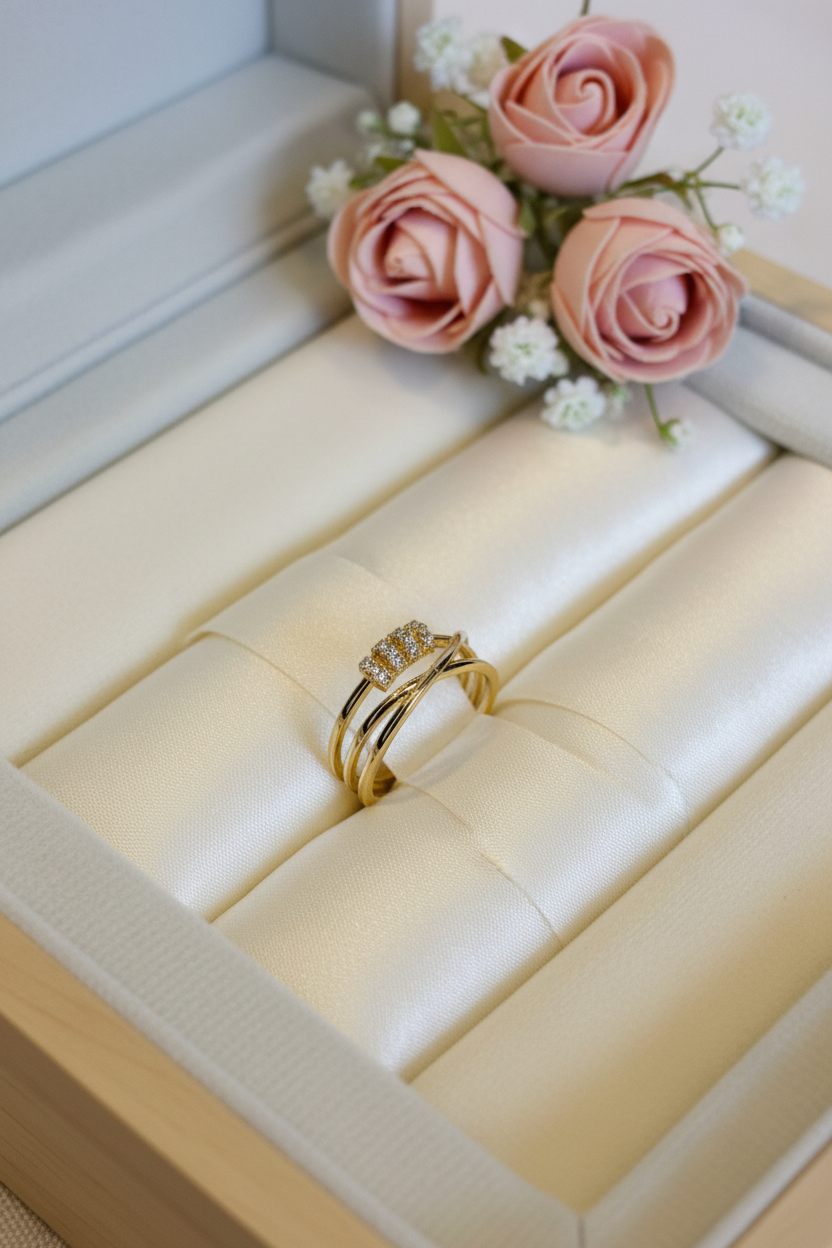 Crystal Harmony Adjustable Ring-R1
