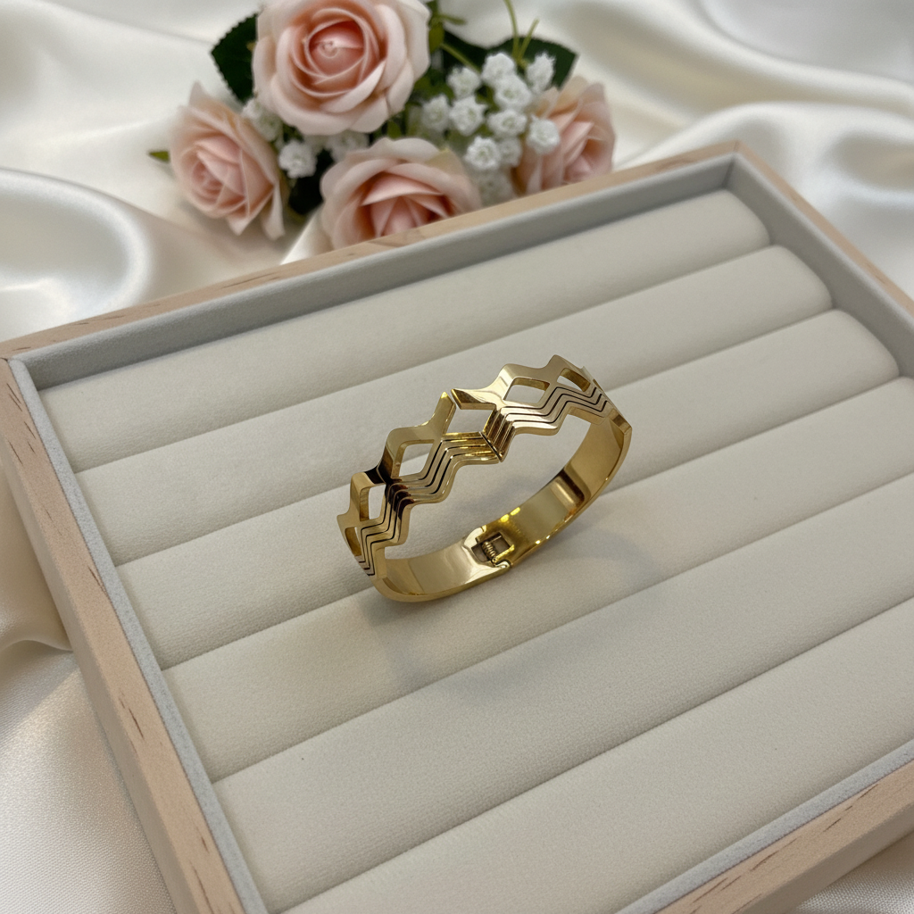 Golden Maze Bangle-B03