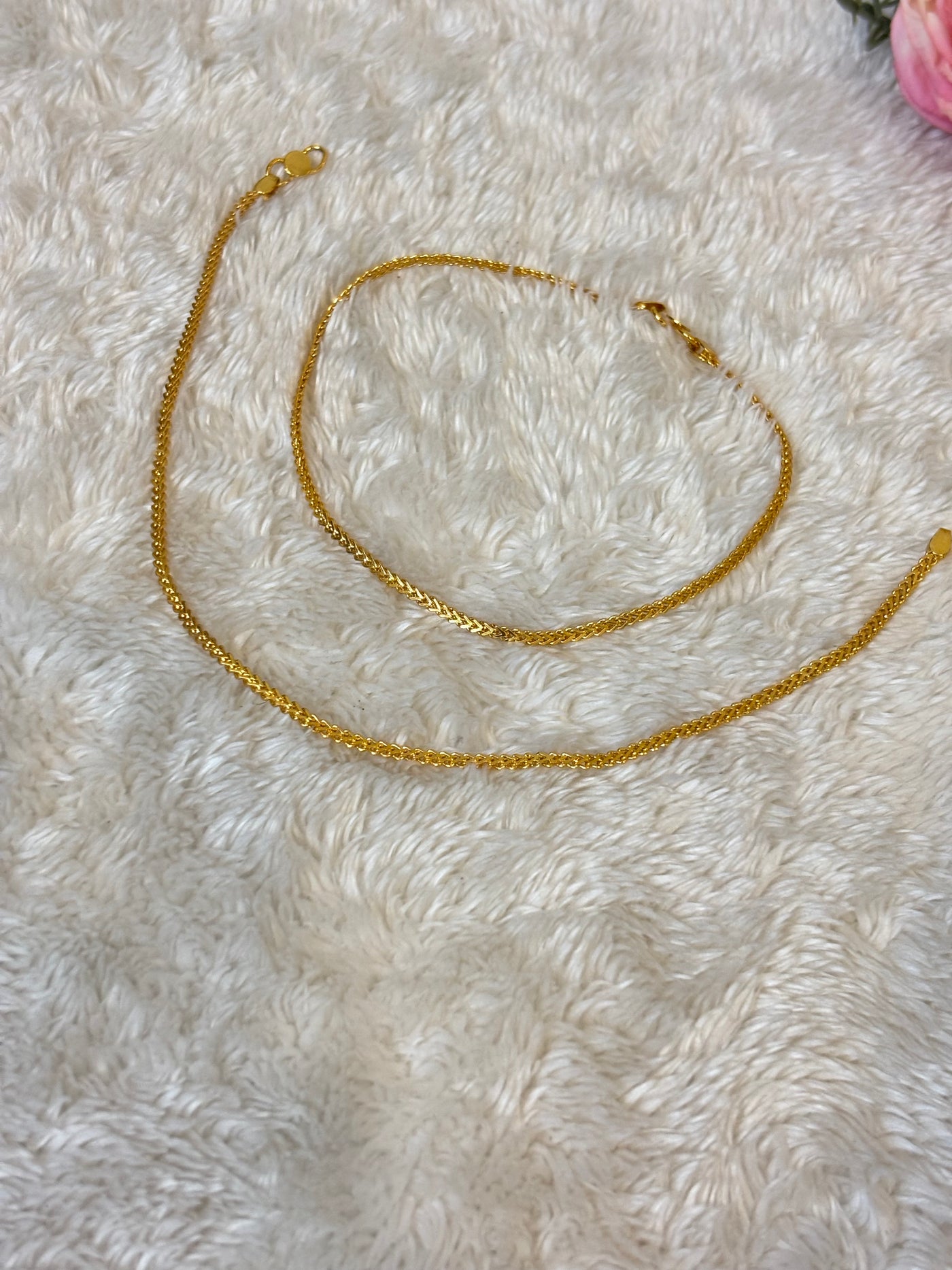 Classic Gold Chain Anklet-A018