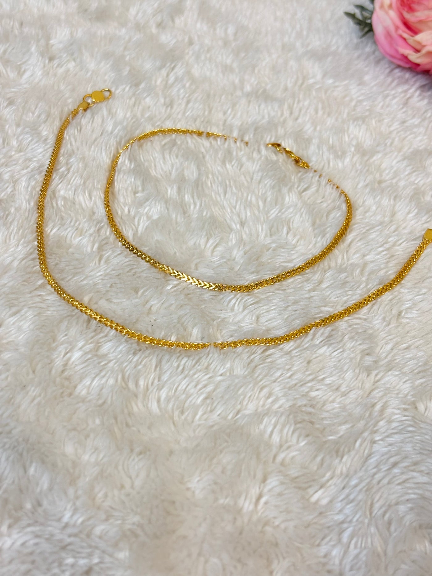 Classic Gold Chain Anklet-A018