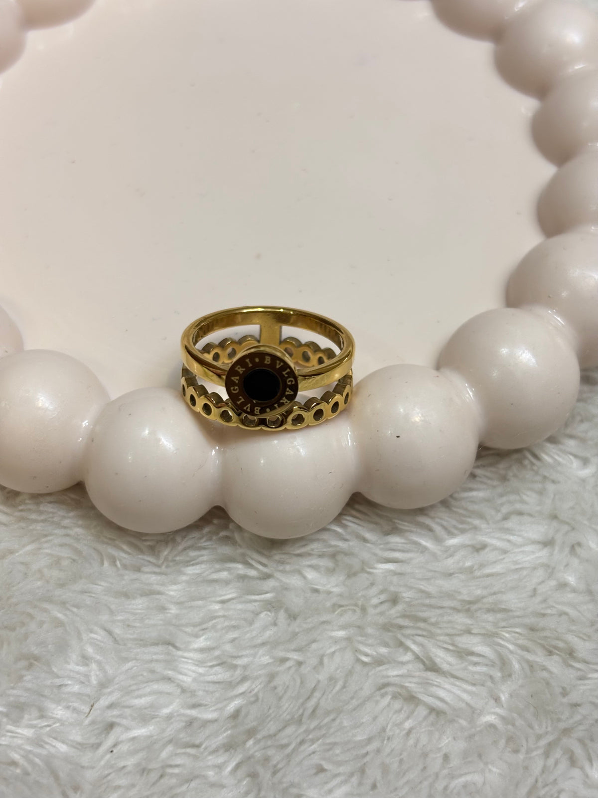 Black Statement Ring-R04