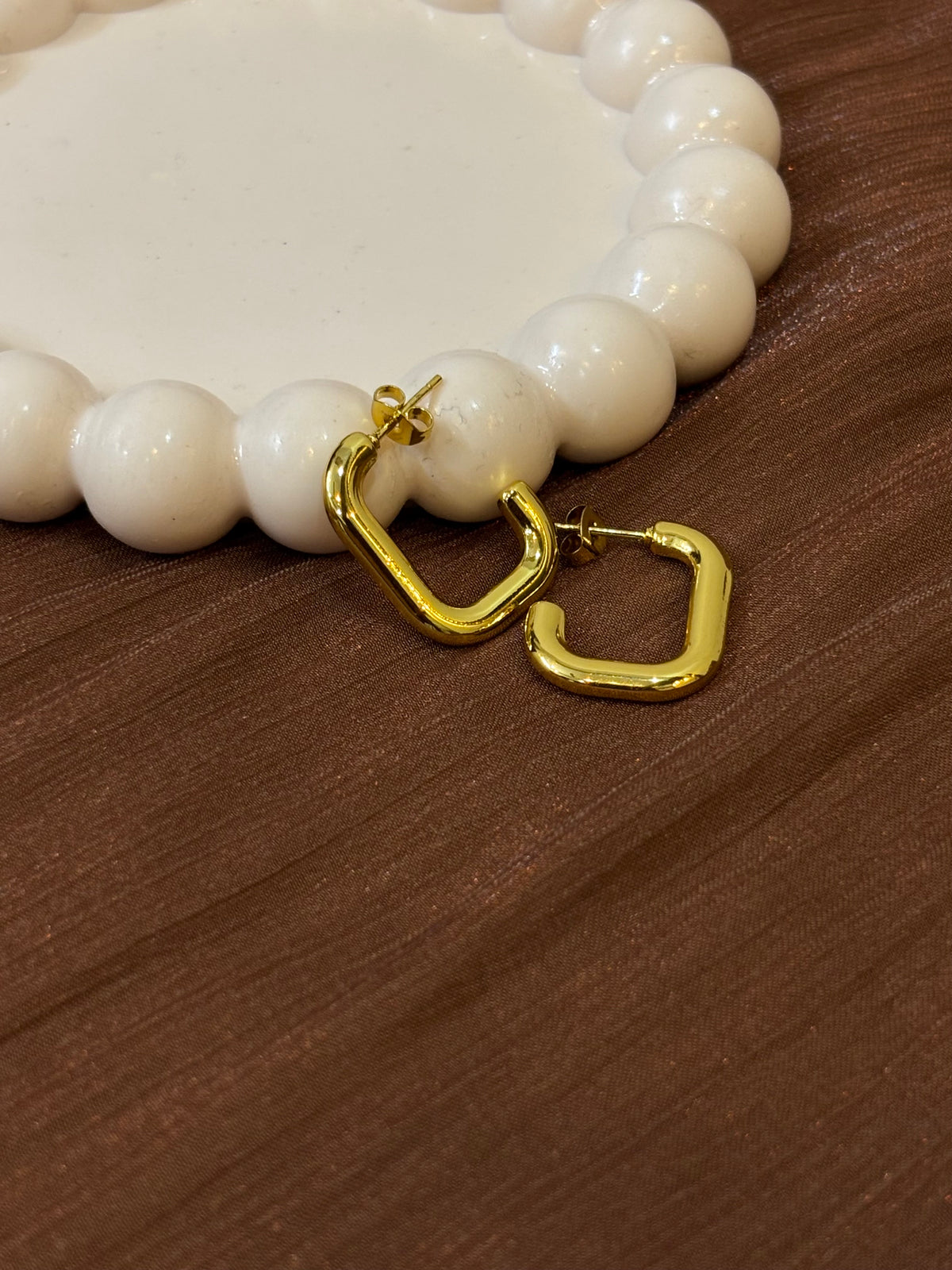 Geometric Square Hoop-E015