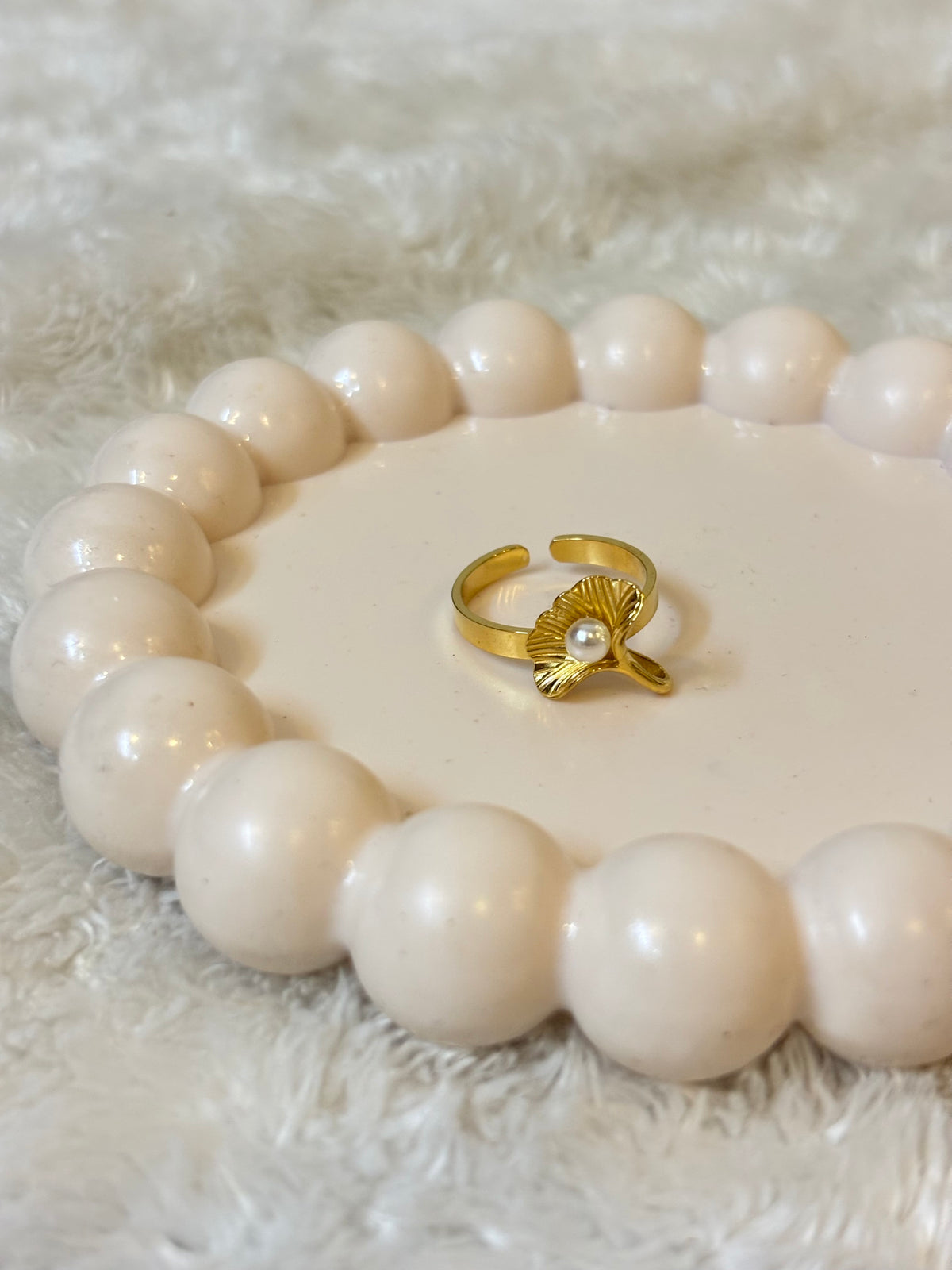 Pearl Bloom Ring-R018