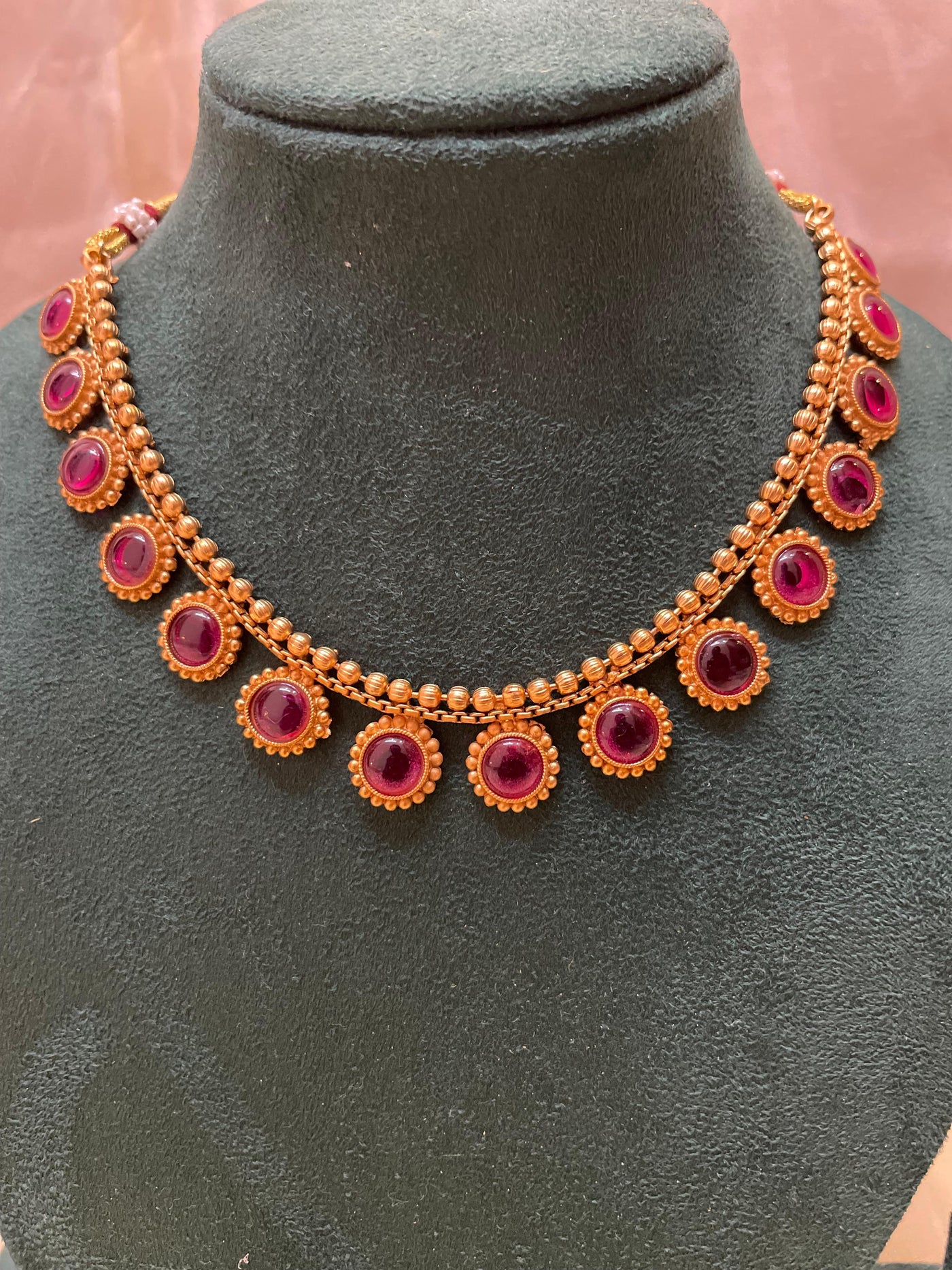 Ruby Necklace Set-N010(05)