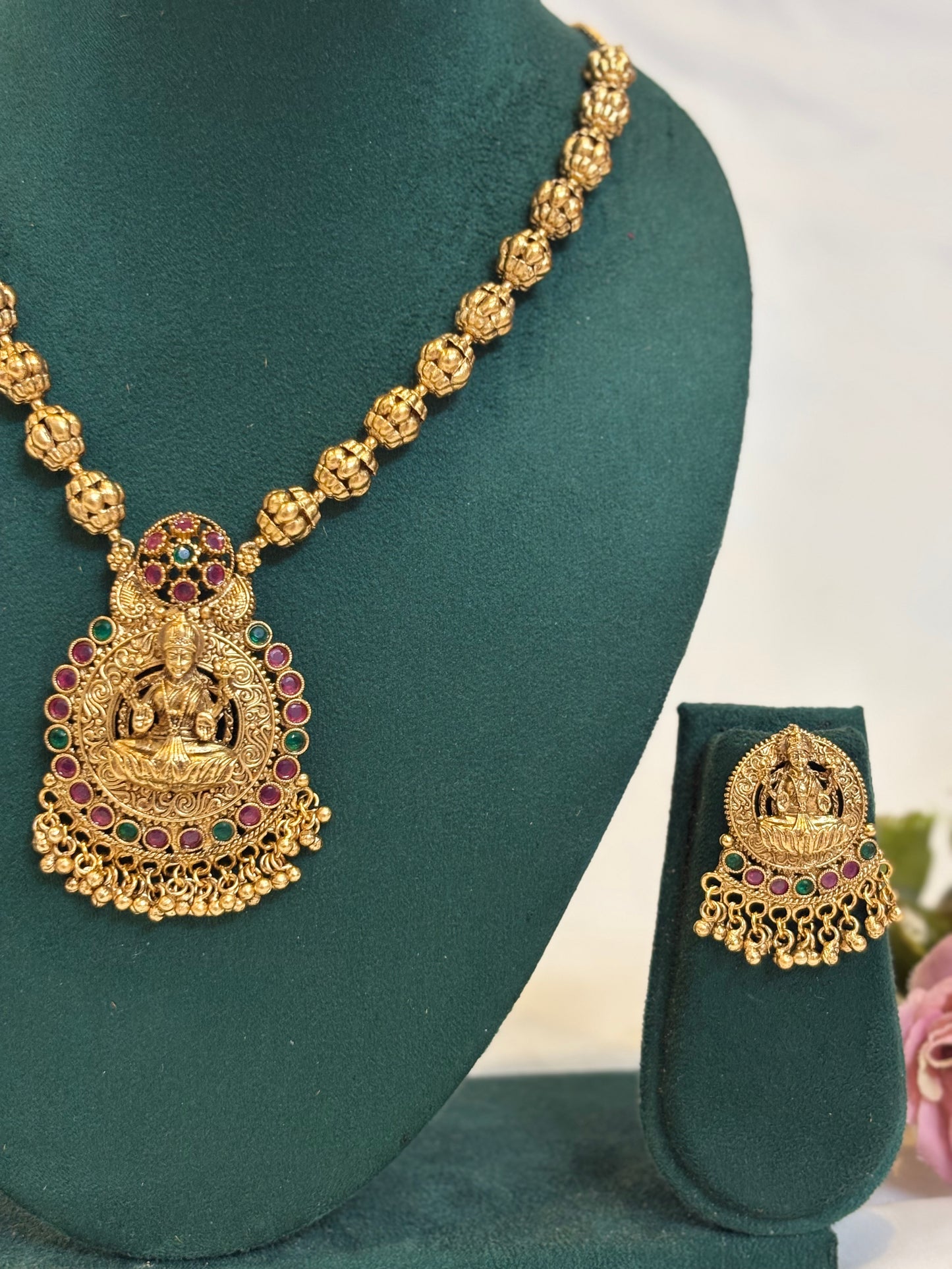 Lakshmi Temple Necklace-T001