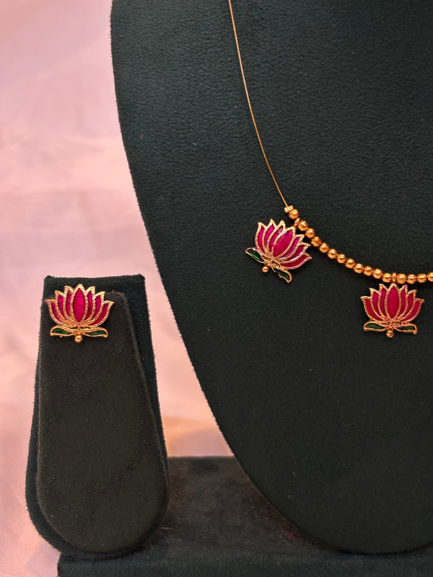 Lotus Charm Necklace