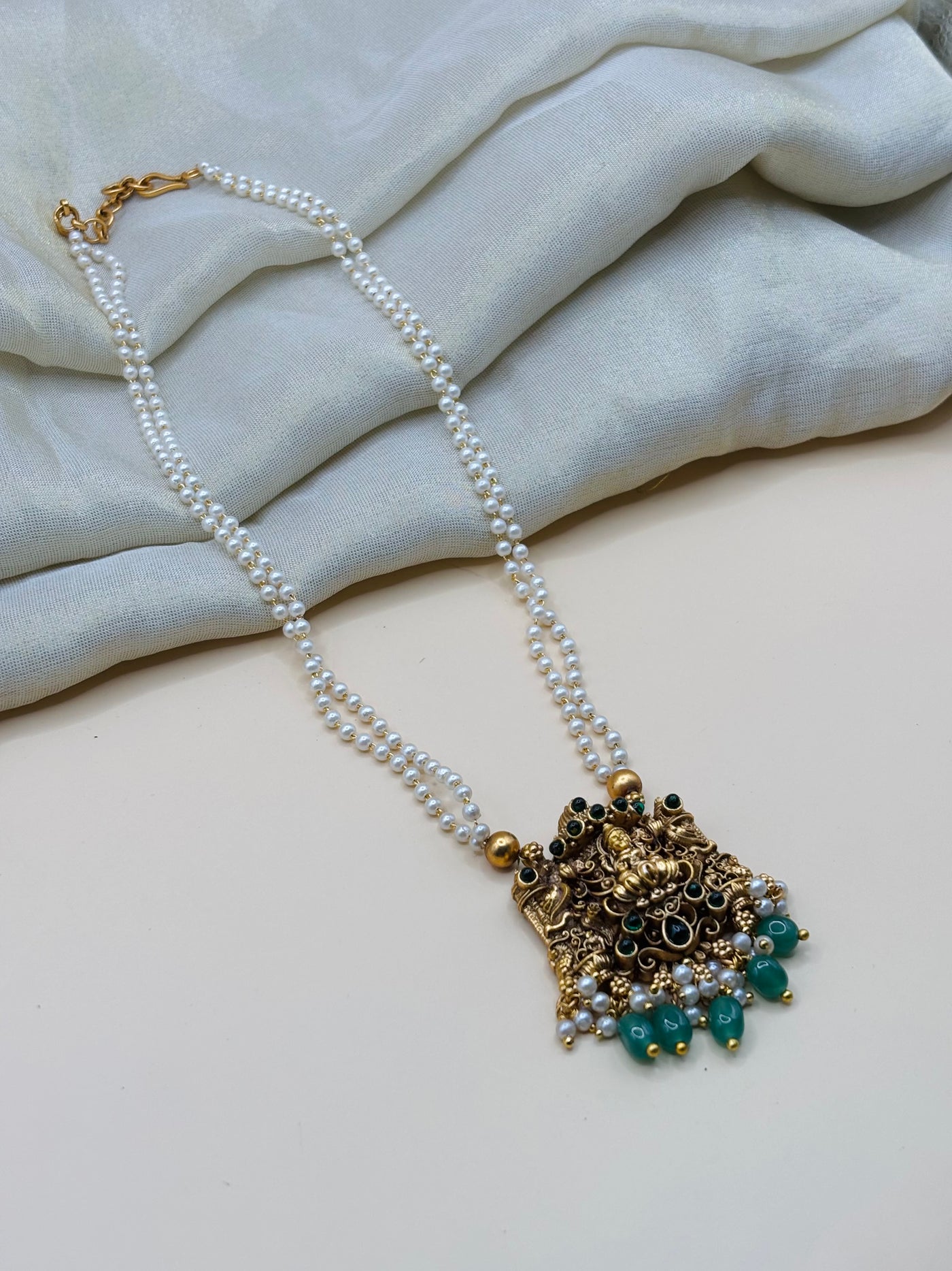 Temple Pearl necklace-N036