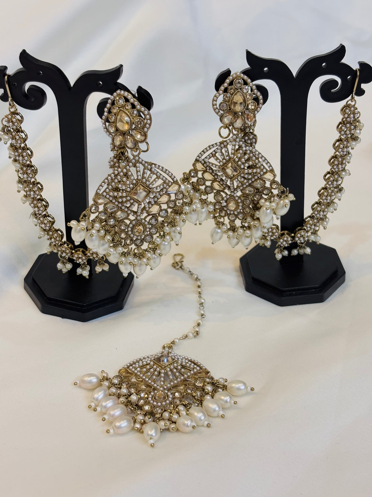 Pearl Drop Kundan Bridal Set