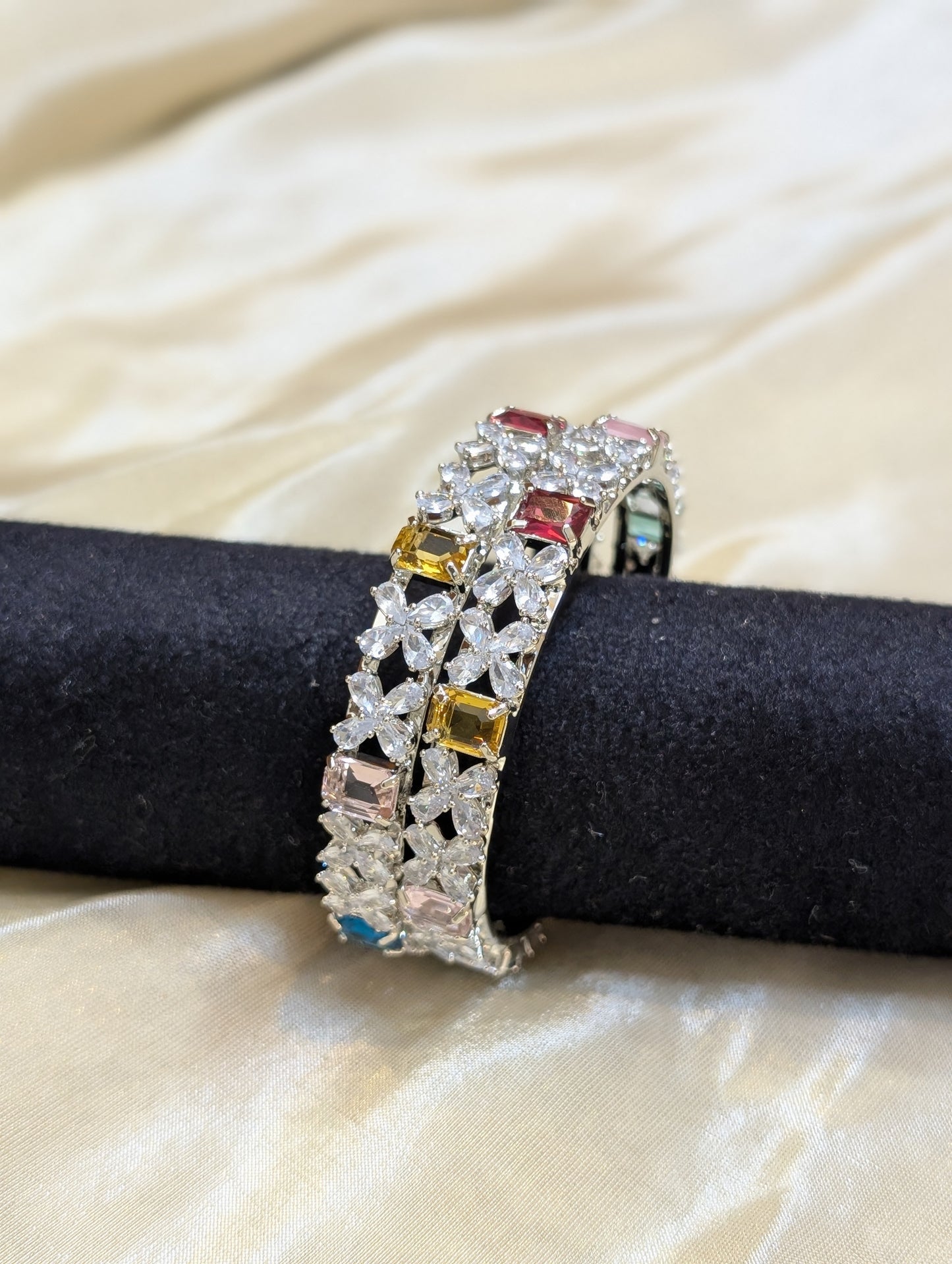 Celesta Multi-Gem Bangles- B009