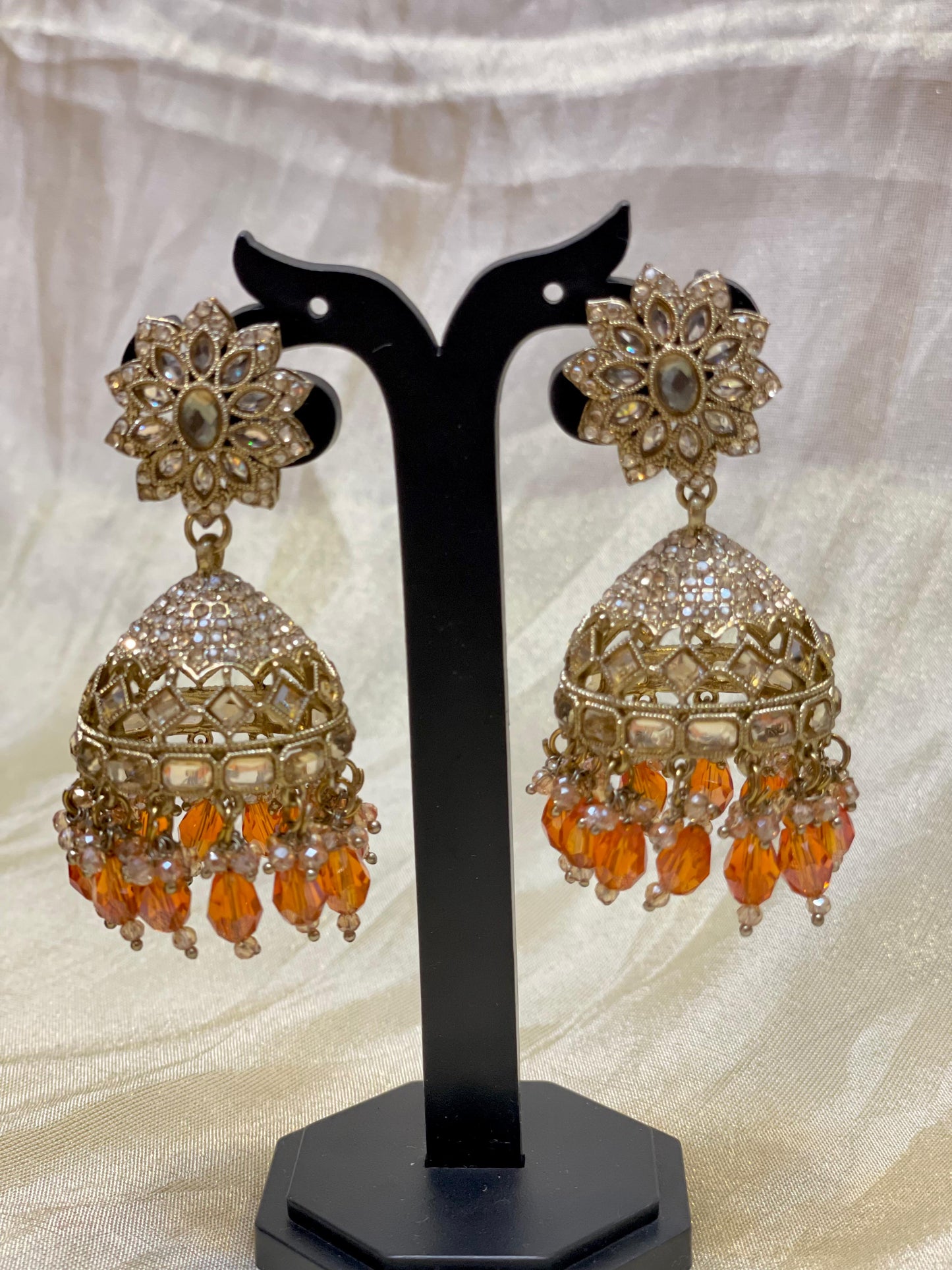 Amber Glow Jhumkas-E008(03)