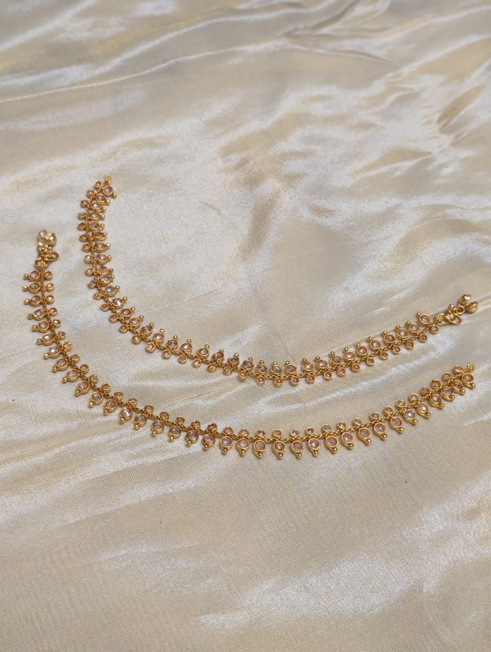 Gold Plated Kundan Payal -A002(01)