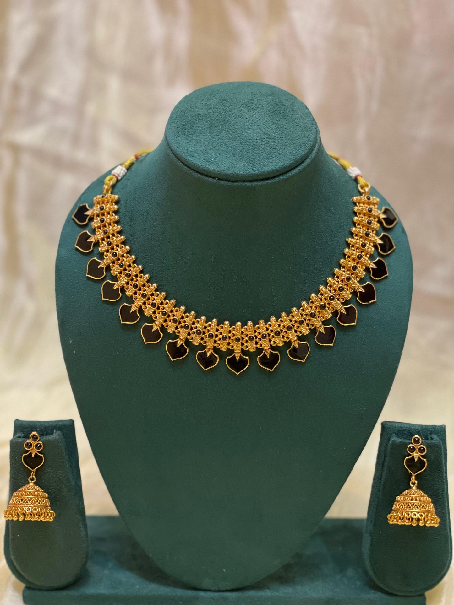 Leaf Necklace Set-N017(01)