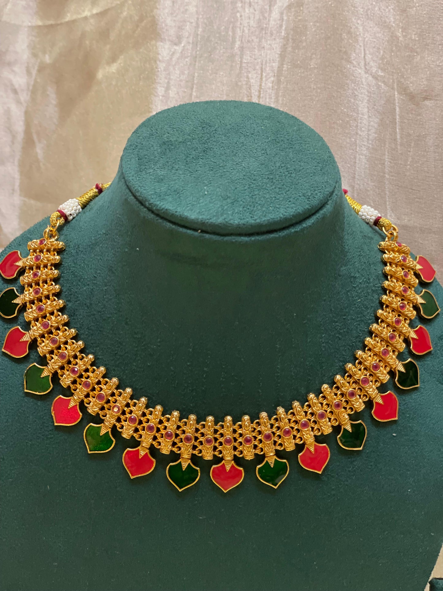 Leaf Necklace Set-N017(02)