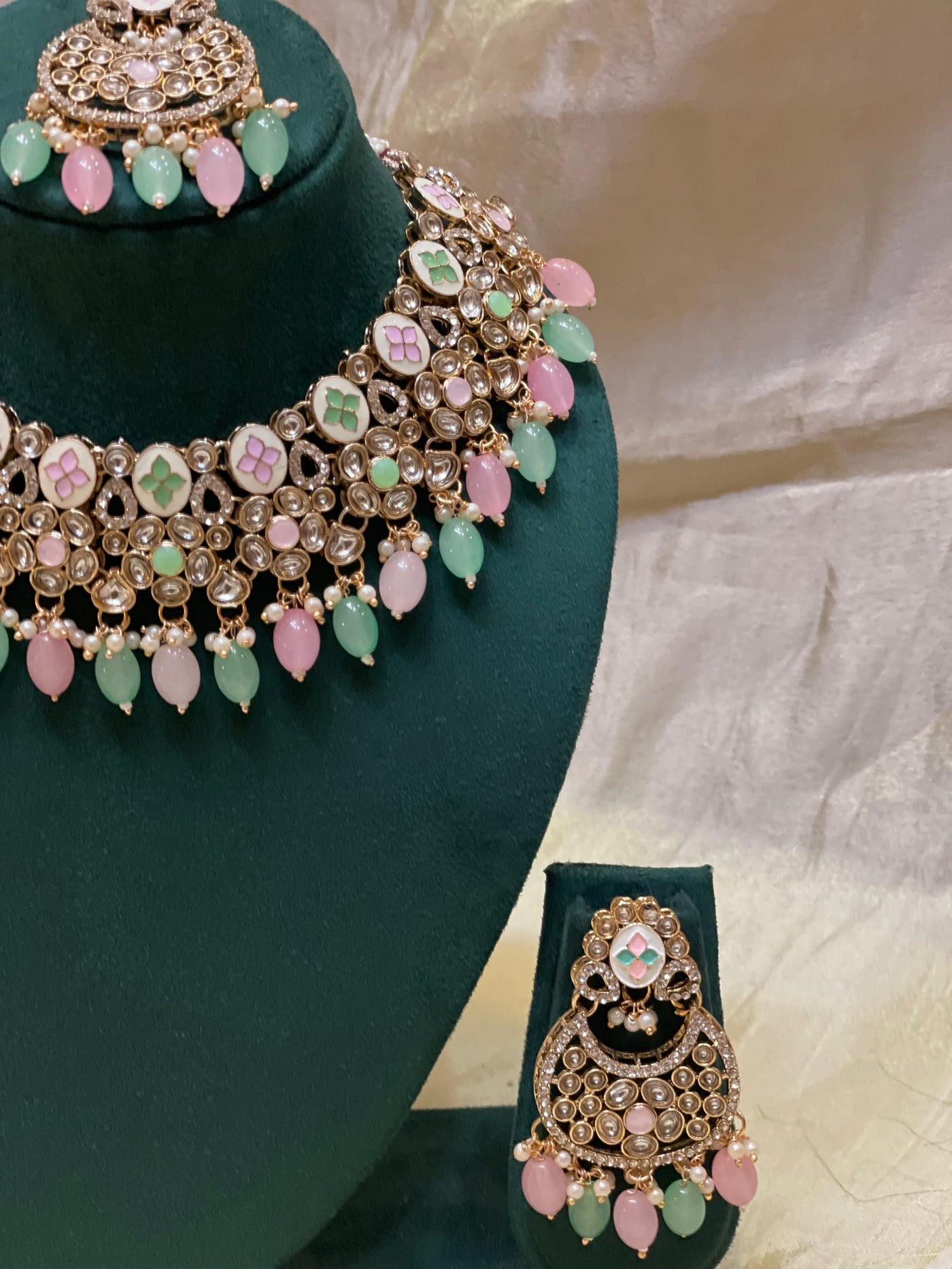 Pastel Kundan Bridal Set-BR003