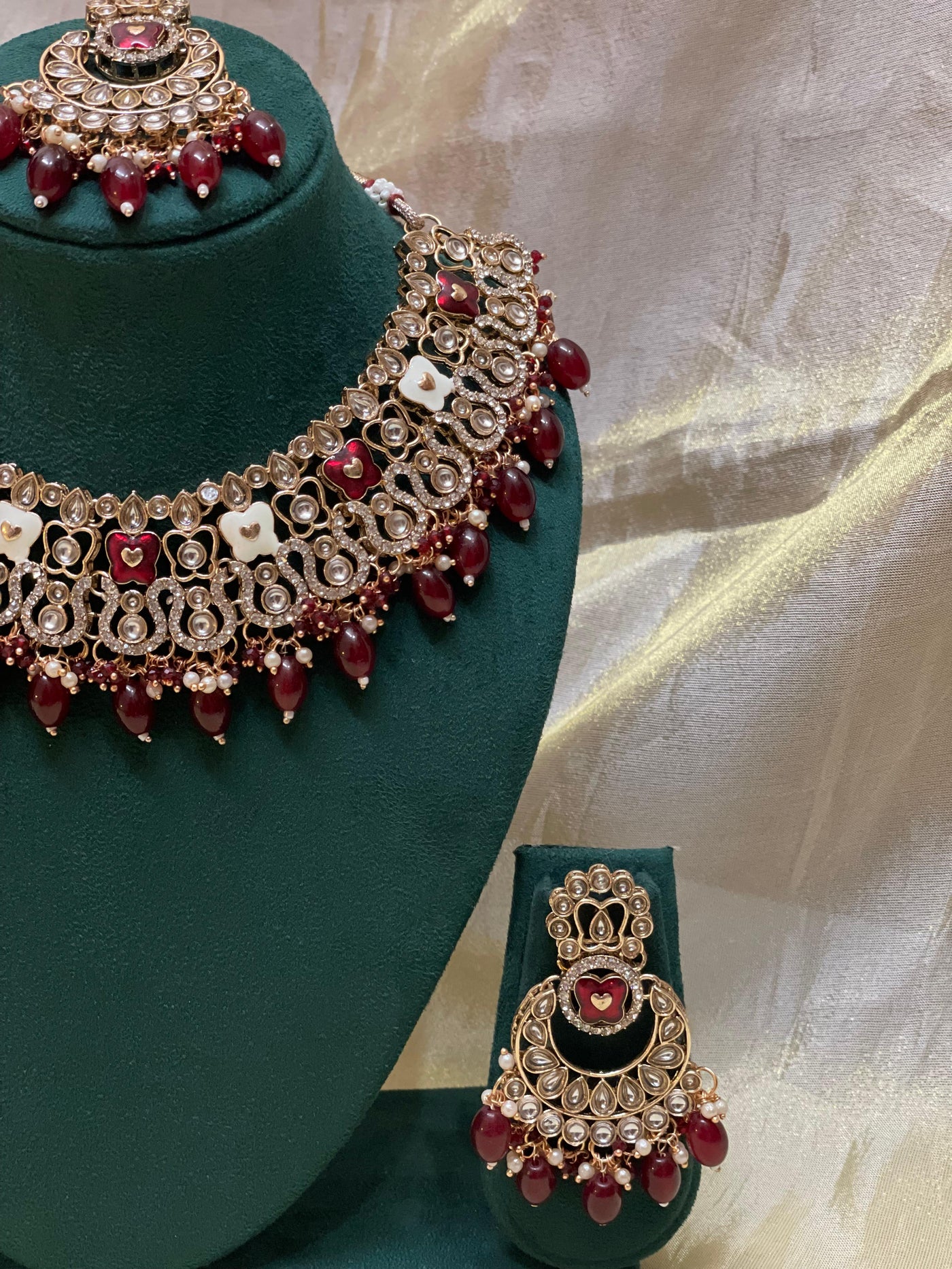 Royal Ruby Kundan Bridal Set-BR004(01)