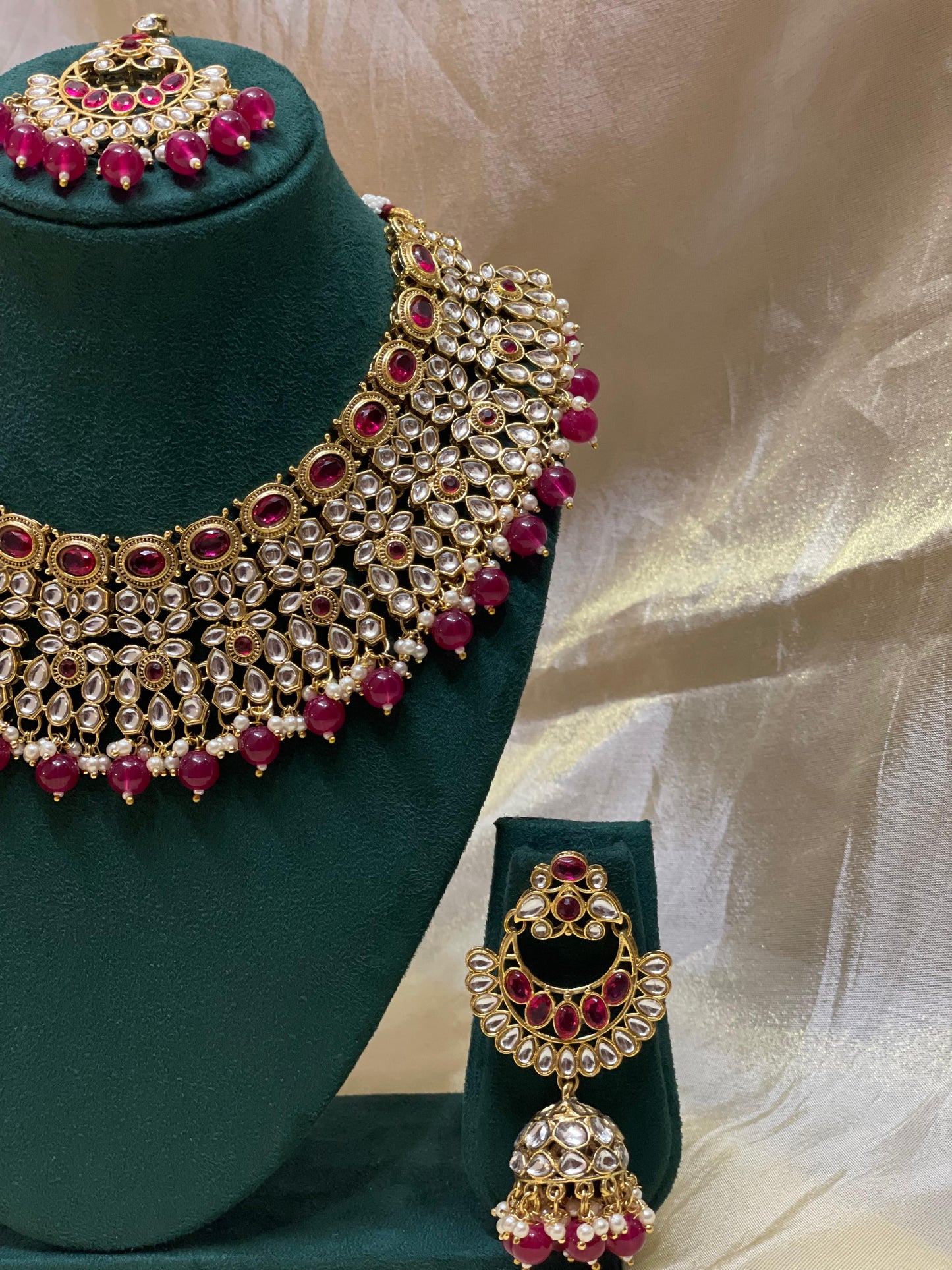 Classic Pink Kundan Bridal Set-BR005(02)