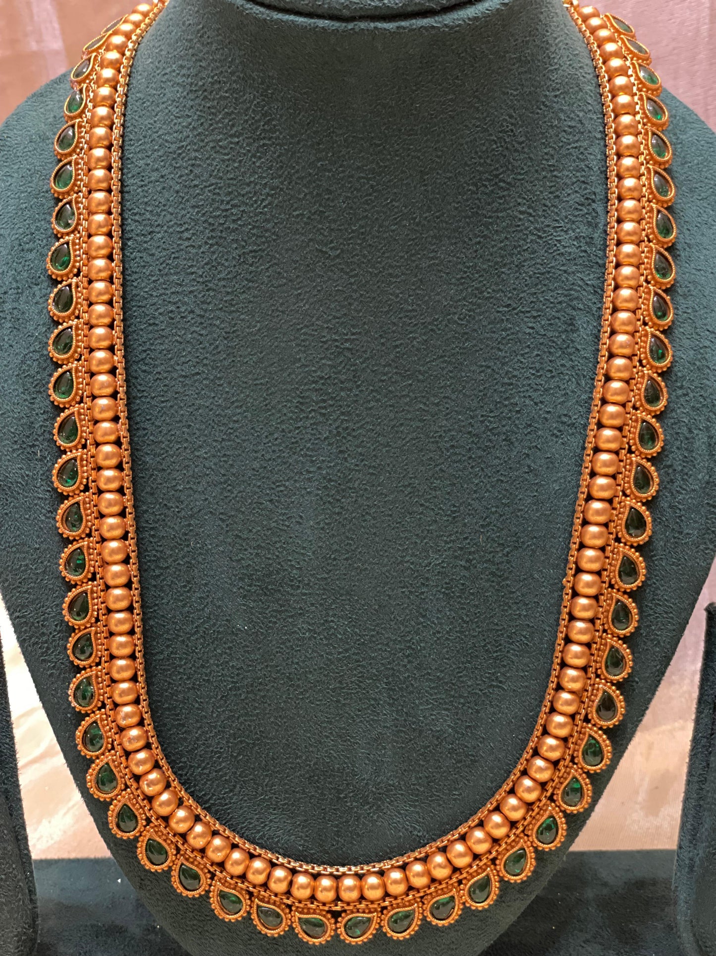 Classic Green Drop Gold Haram -HR006(02)