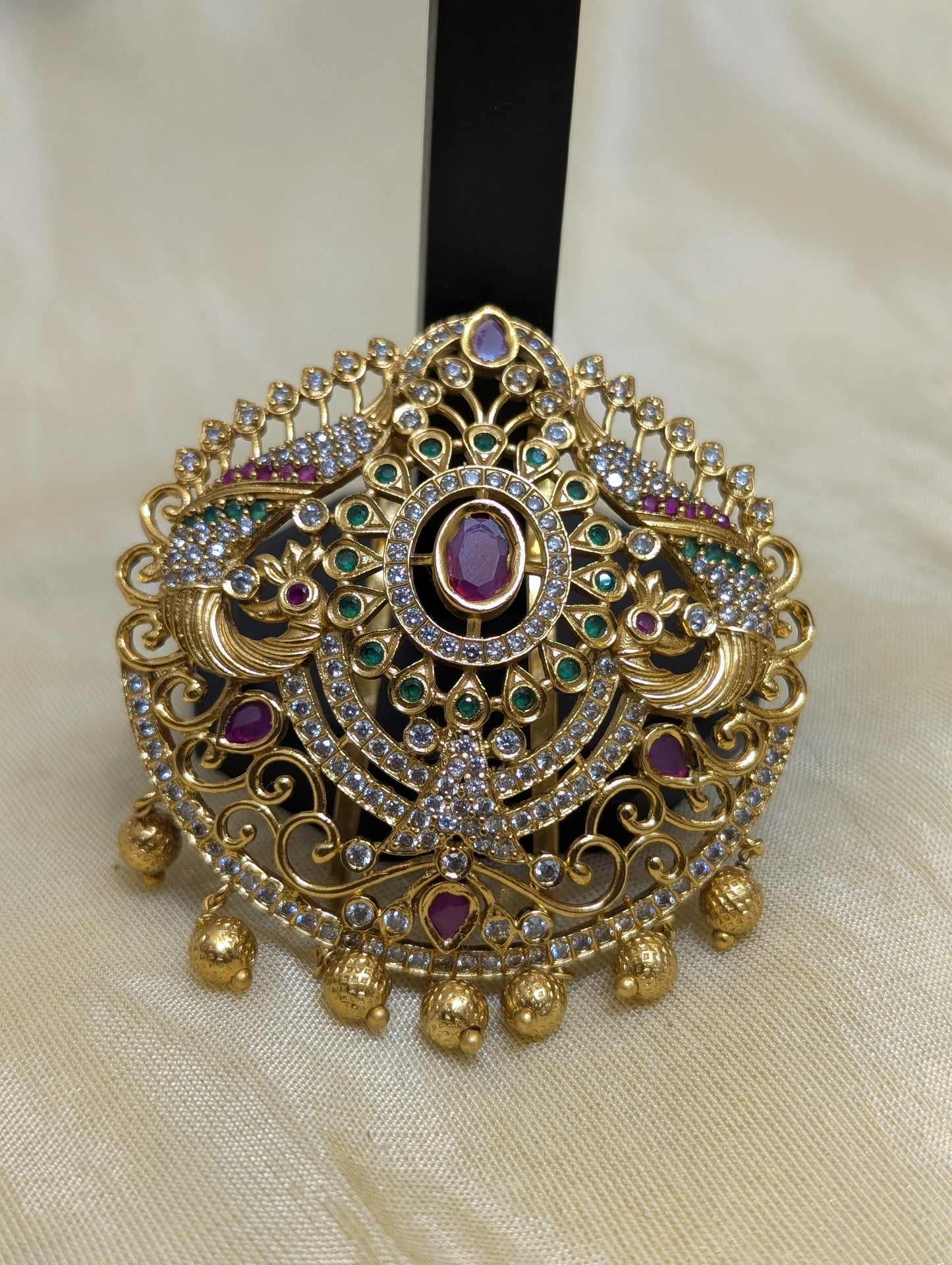 Royal Radiance Antique Hair Brooch -H004