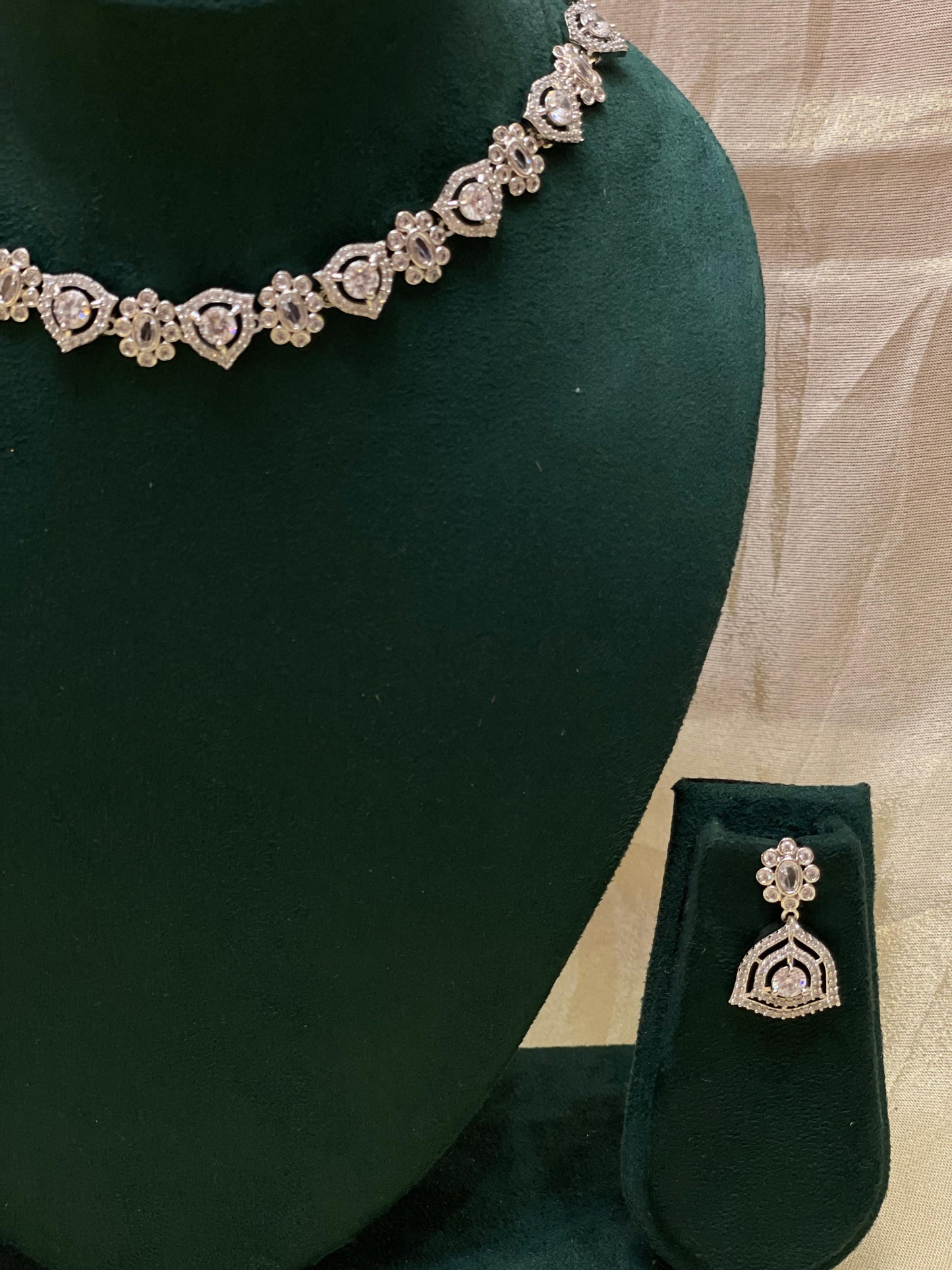 Diamond Bloom Statement Set-AD10