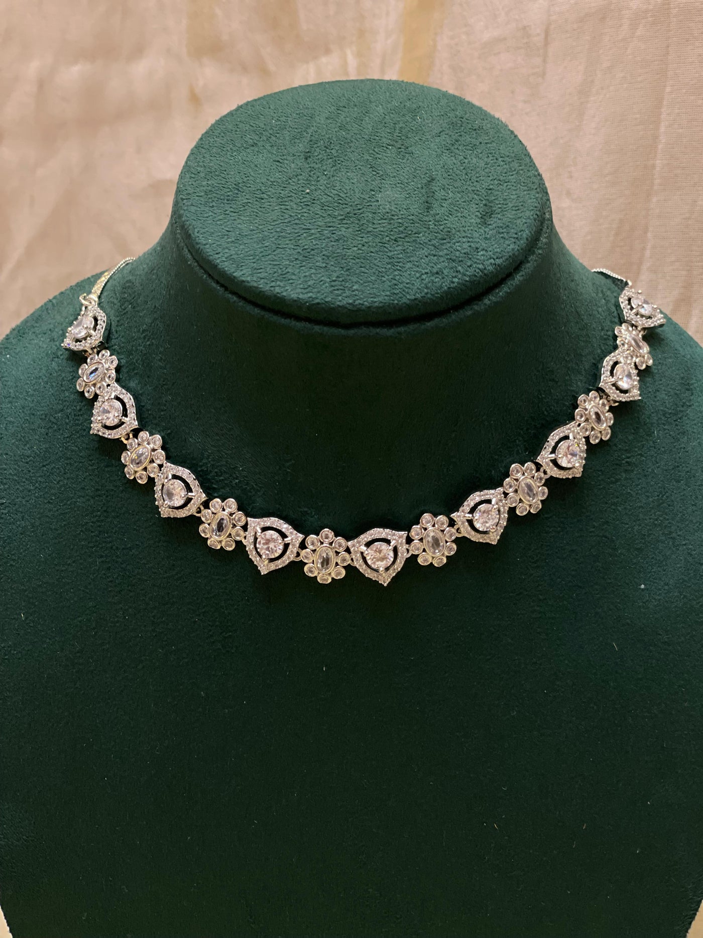 Diamond Bloom Statement Set-AD10