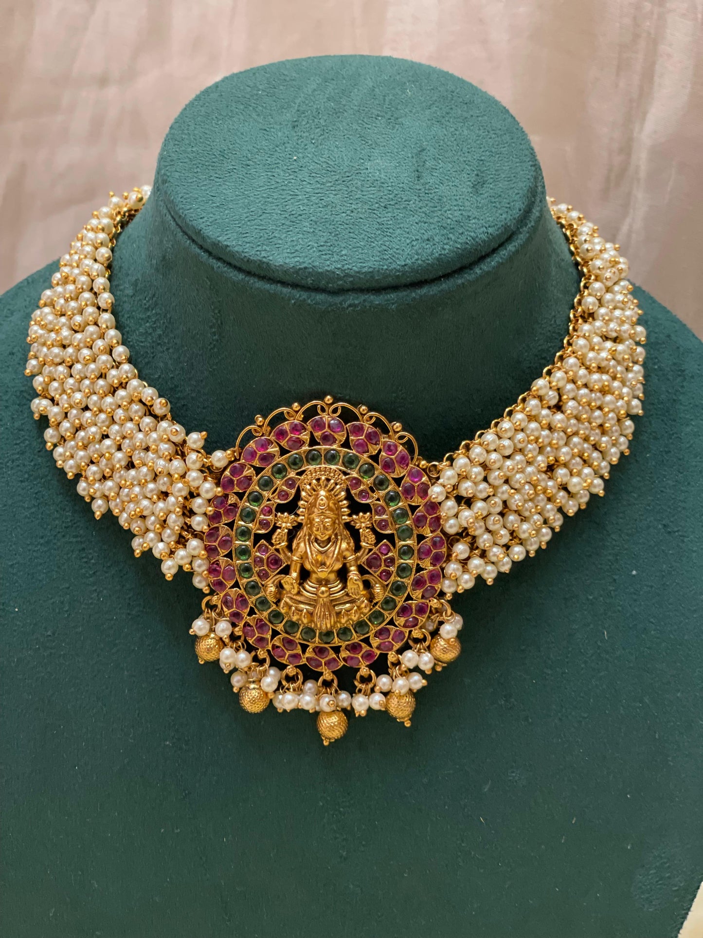 Divine Lakshmi Pearl Choker-T007