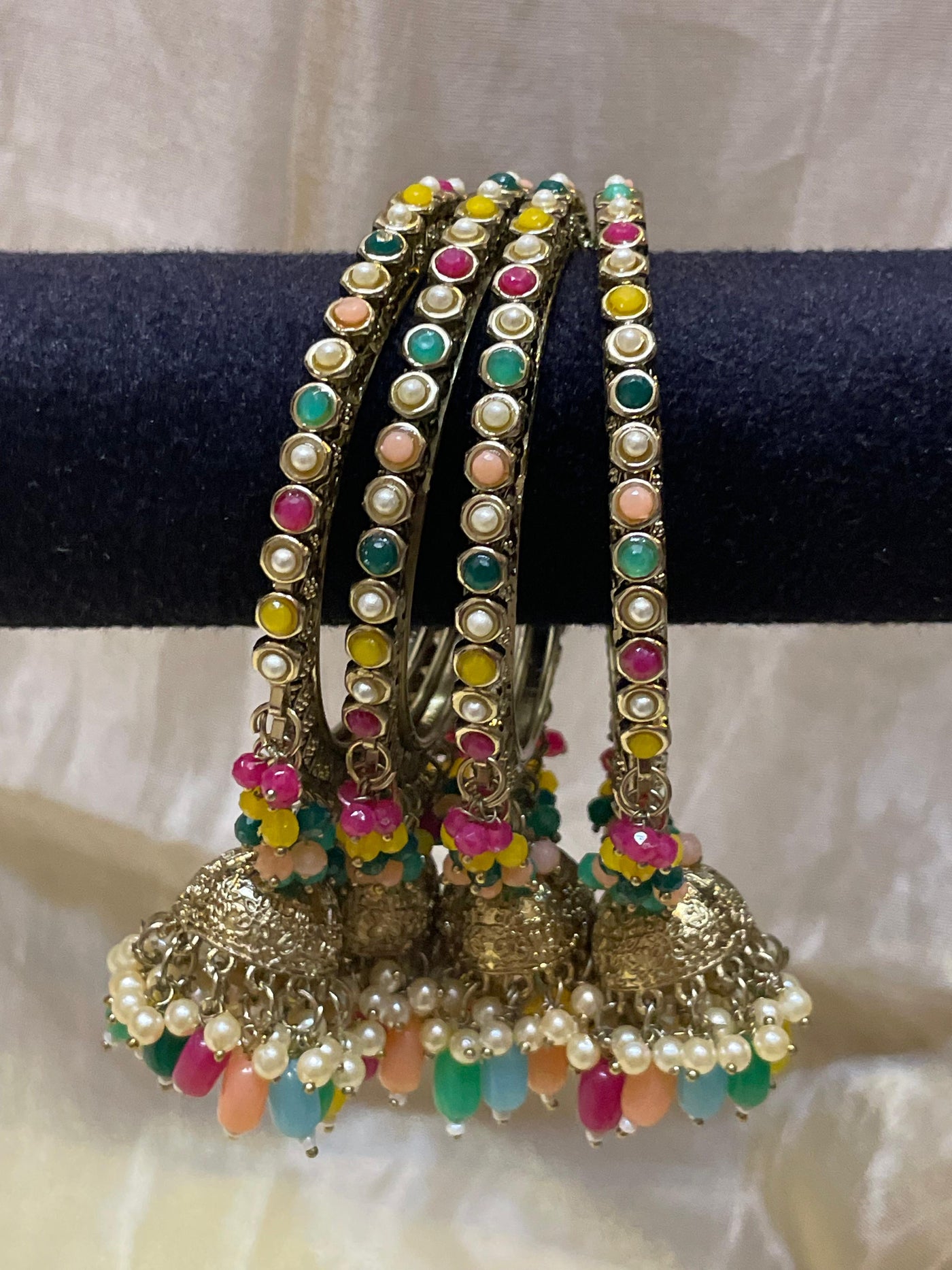 Multicolor Jhumka Bangles-B034