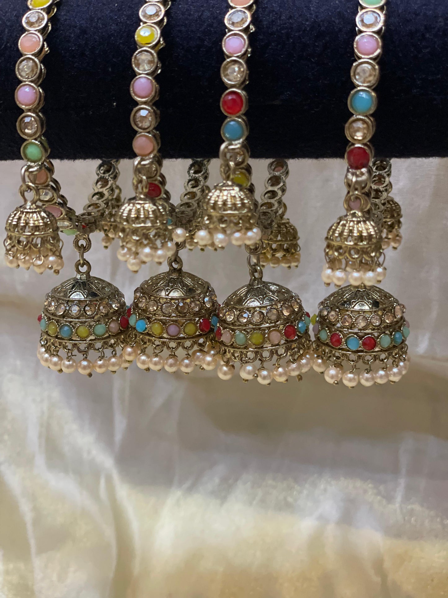 Meenakari Jhumka Bangles-B032