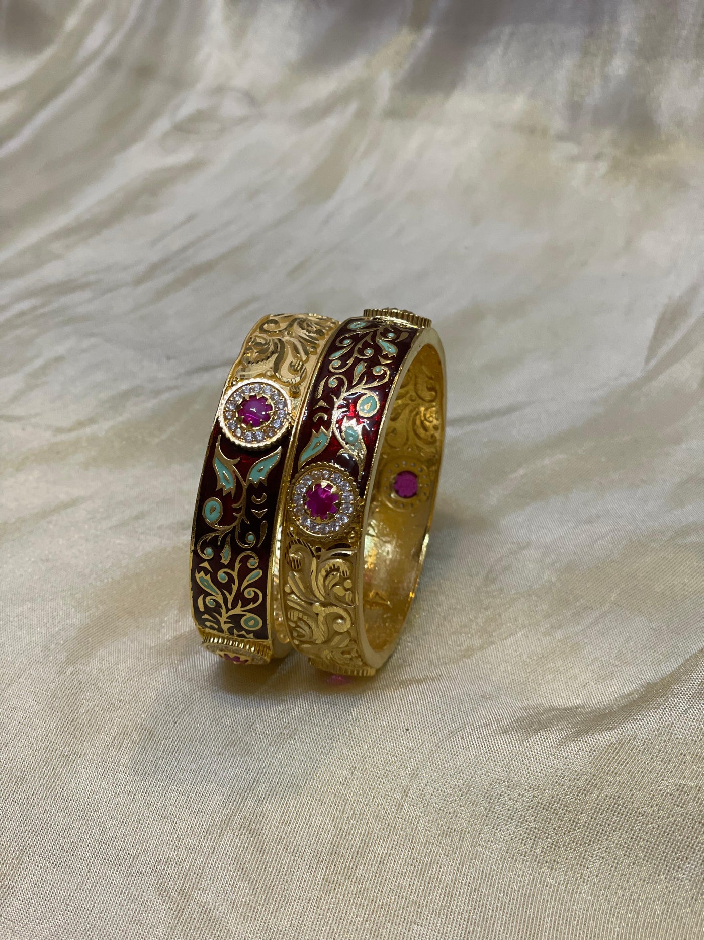 Royal Meenakari Heritage Bangles-B027