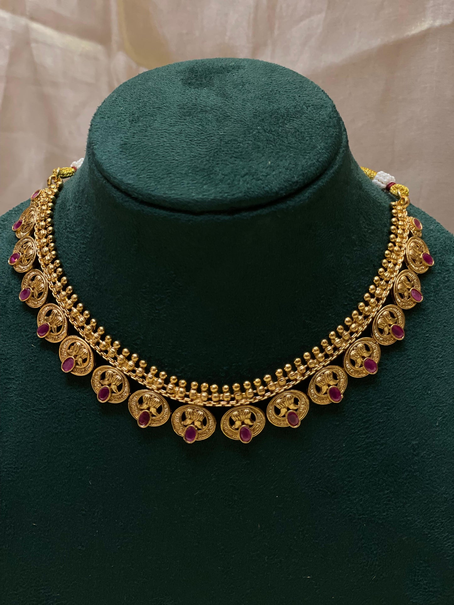 Antique Matte Gold Choker-CH020(03)