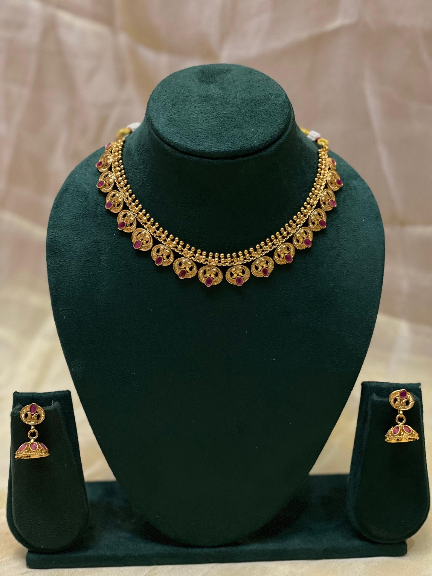 Antique Matte Gold Choker-CH020(03)