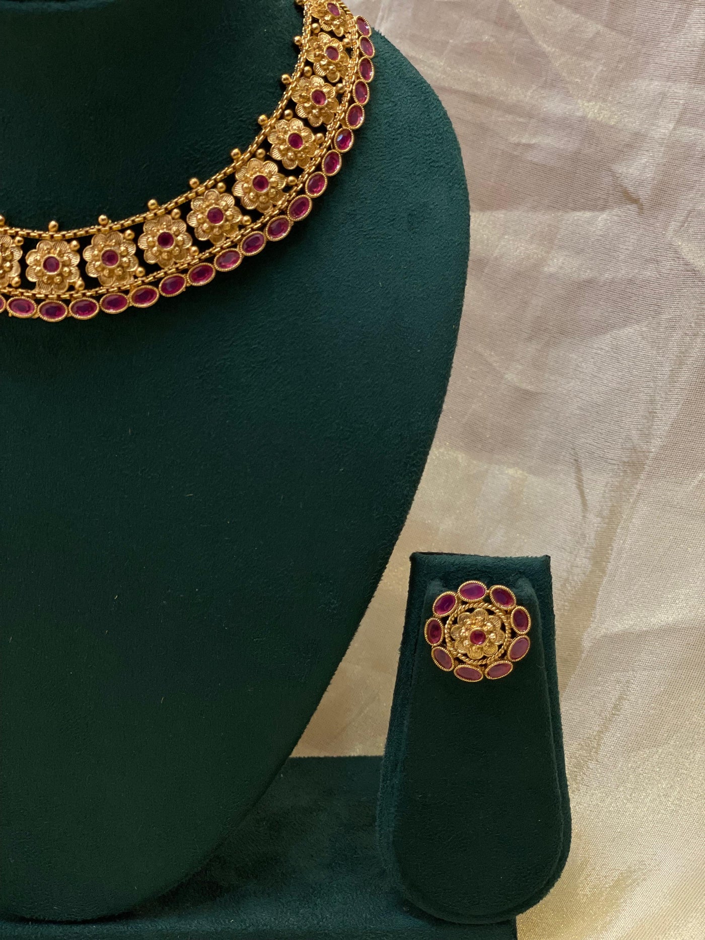 Antique Matte Gold Choker-CH021(01)