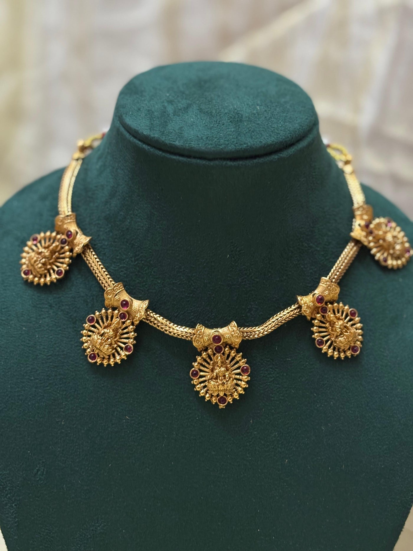 Lakshmi Kasu Pendant Necklace-CH022(02)