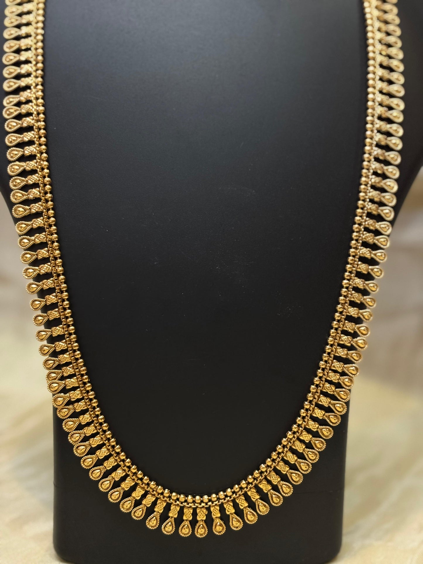Traditional Gold Lakshmi Drop Haaram-HR010