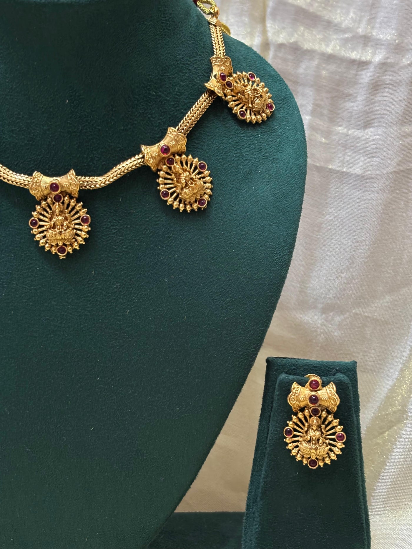 Lakshmi Kasu Pendant Necklace-CH022(02)