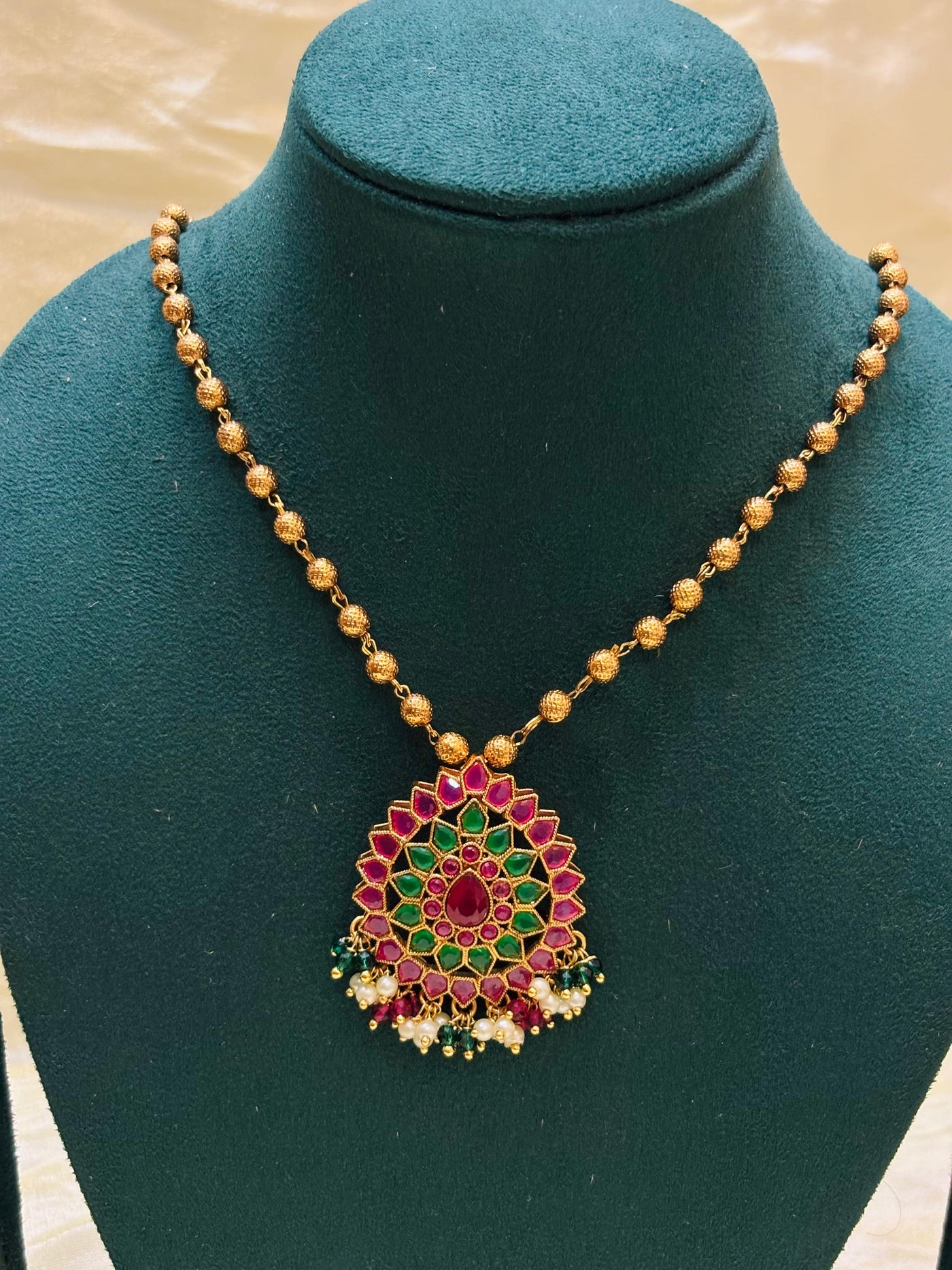 Lotus Bloom Pendant Set-N022(01)