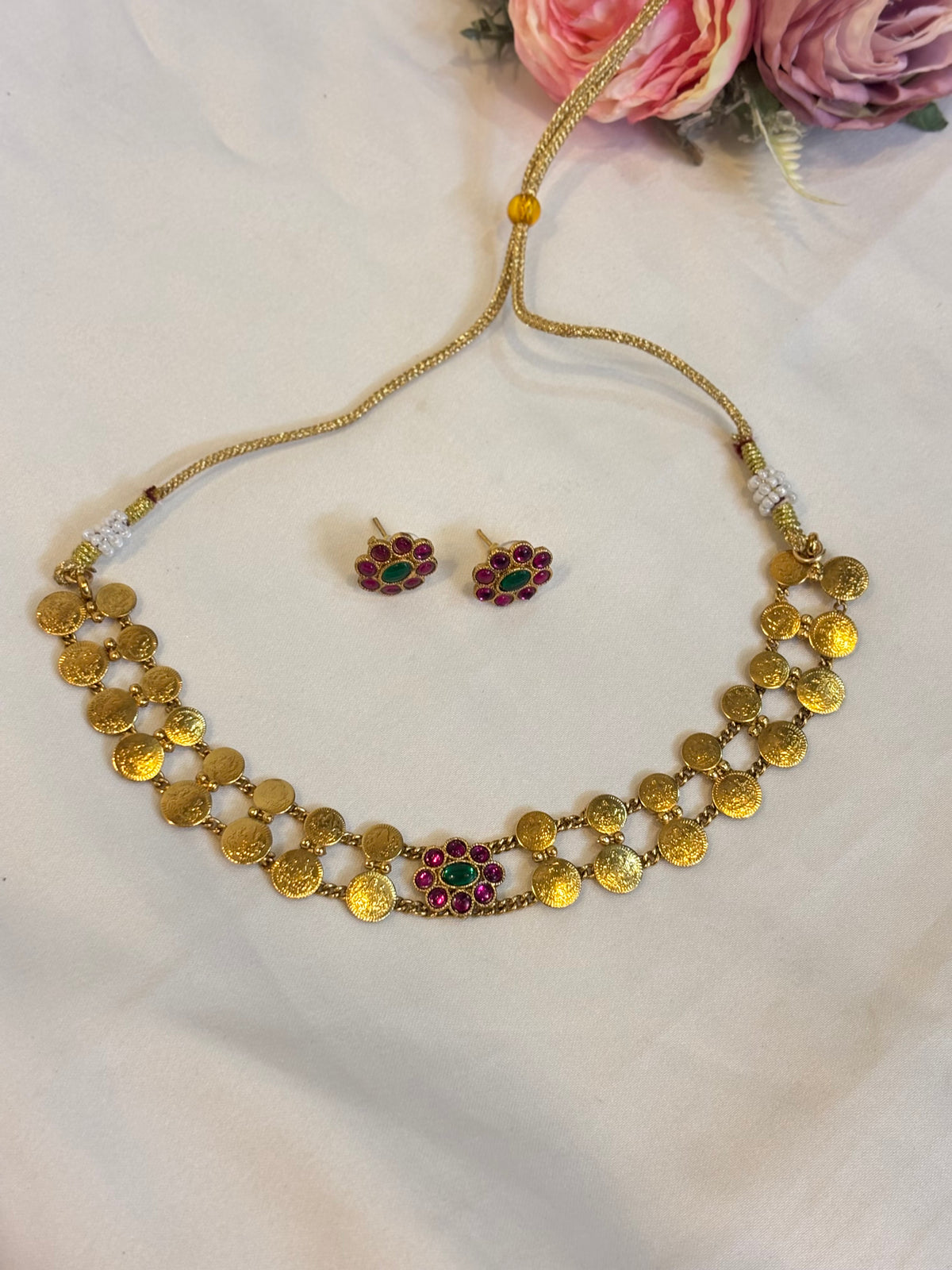 Floral kasu choker-CH050