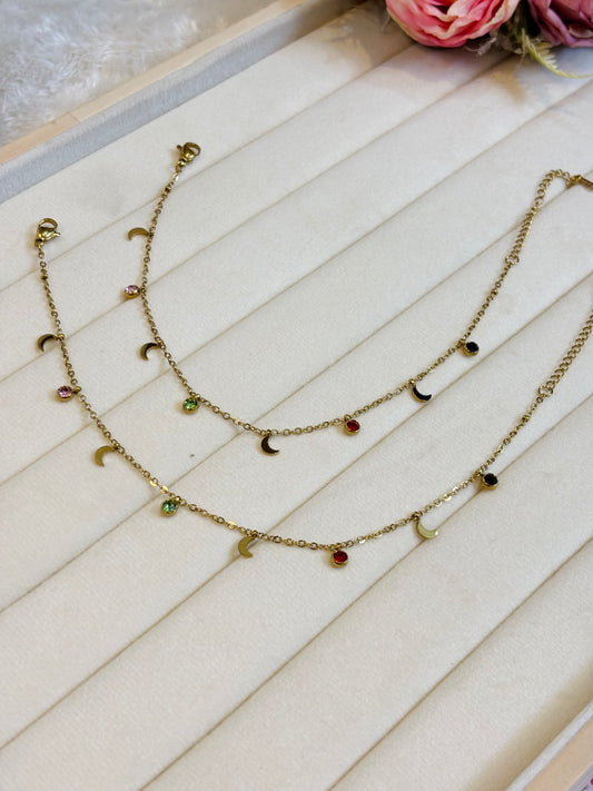 Luna Charm Anklet-A1