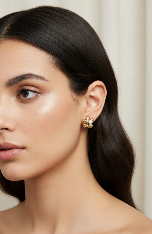 Bloom Spark Stud Earrings-E06