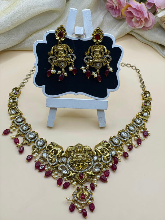 Lakshmi Temple Necklace Set
