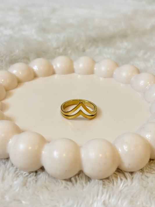 V-Flow Gold Ring-R016