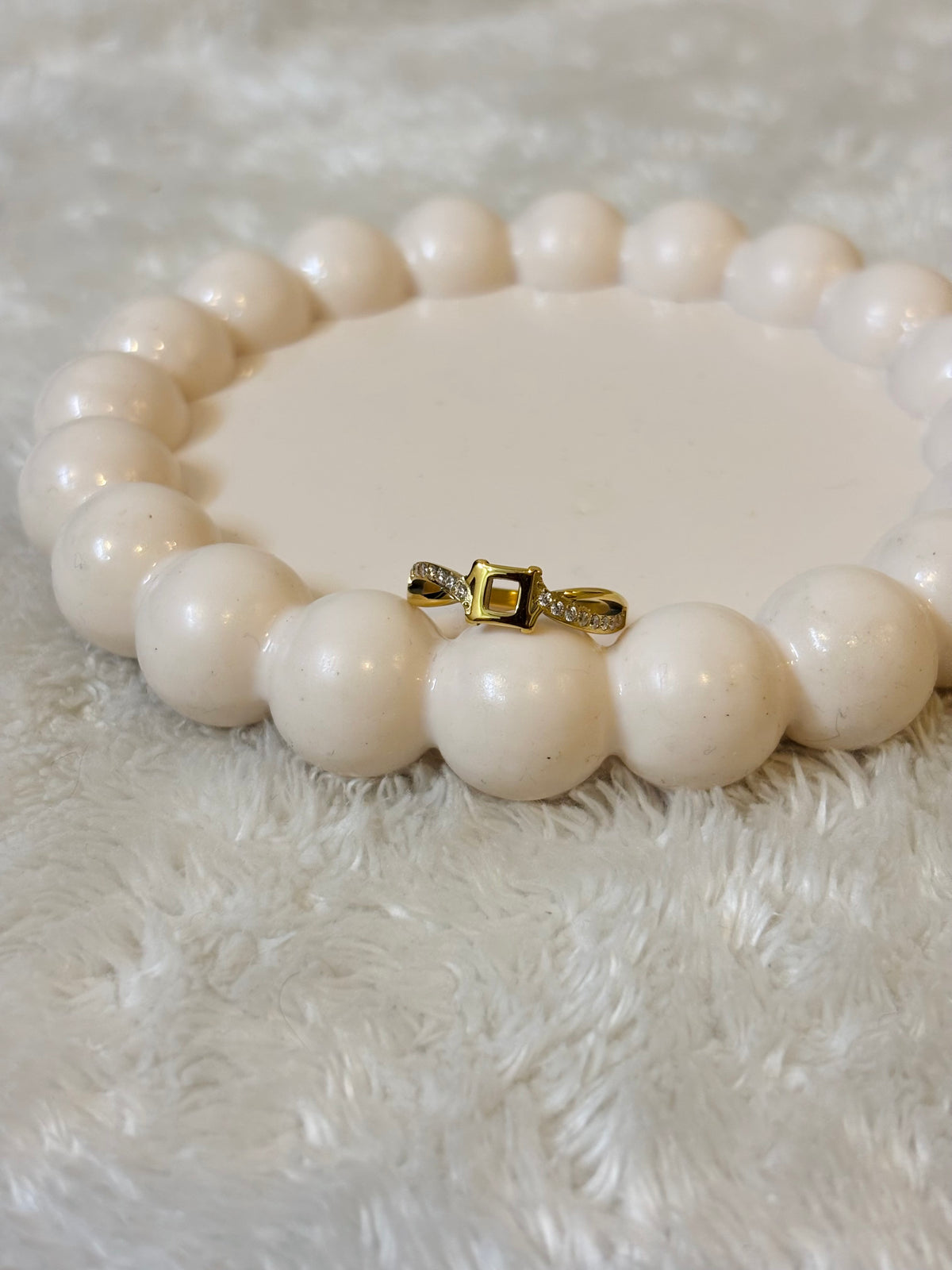 Luxe Square Halo Ring-R023