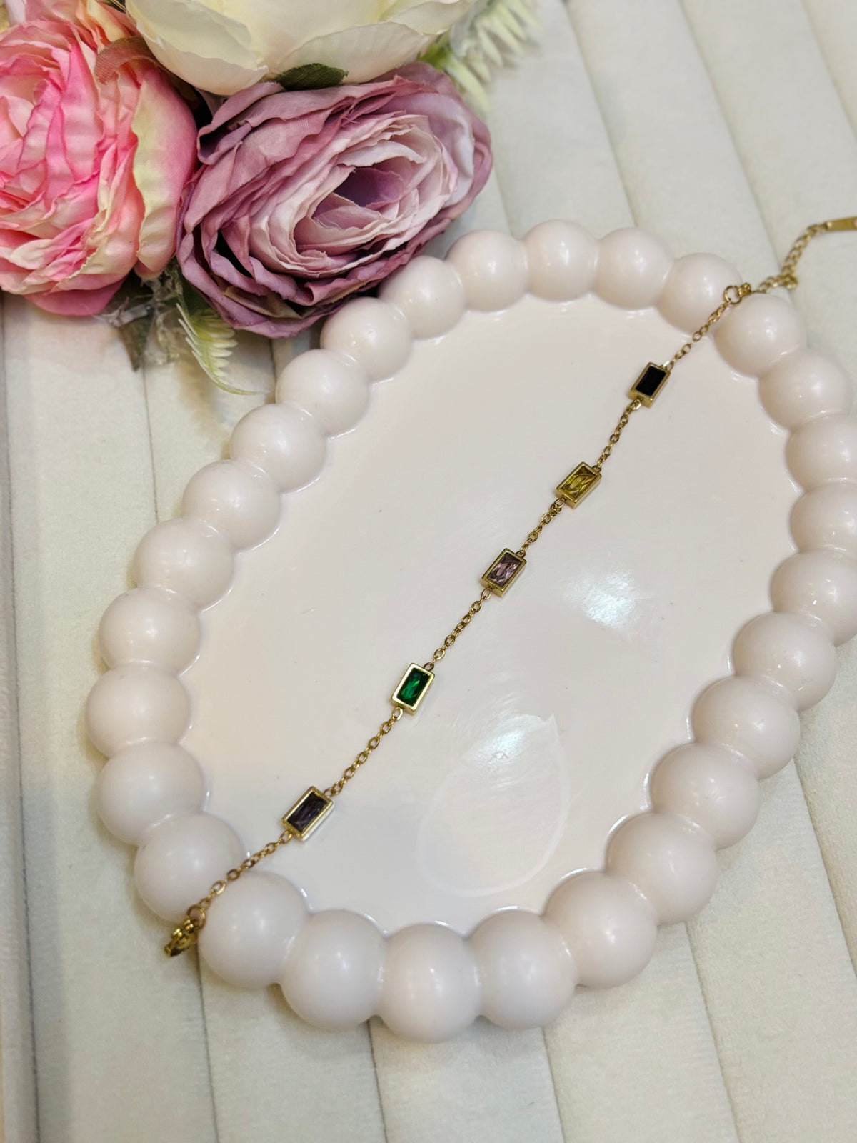 Multigemstone Bezel Tennis-BR07