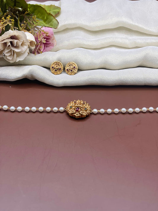 Lakshmi Pearl Necklace