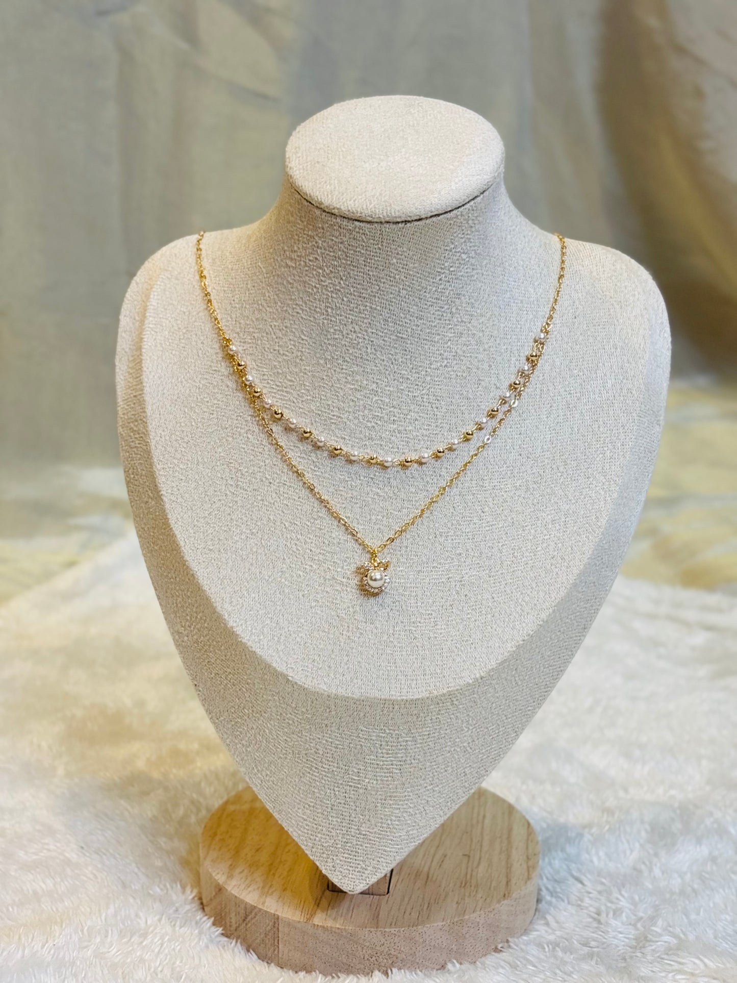 Amélie Delicate Layered Necklace-CL01