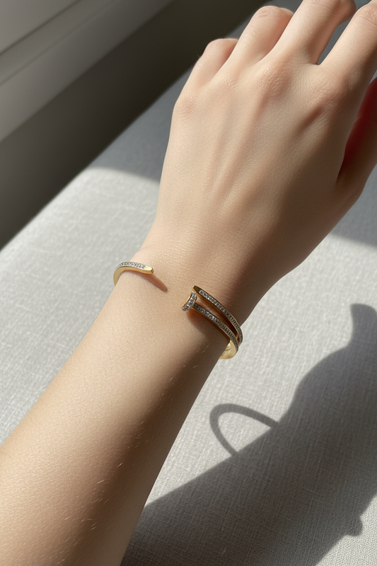 Crystal Nail Bangle-B02