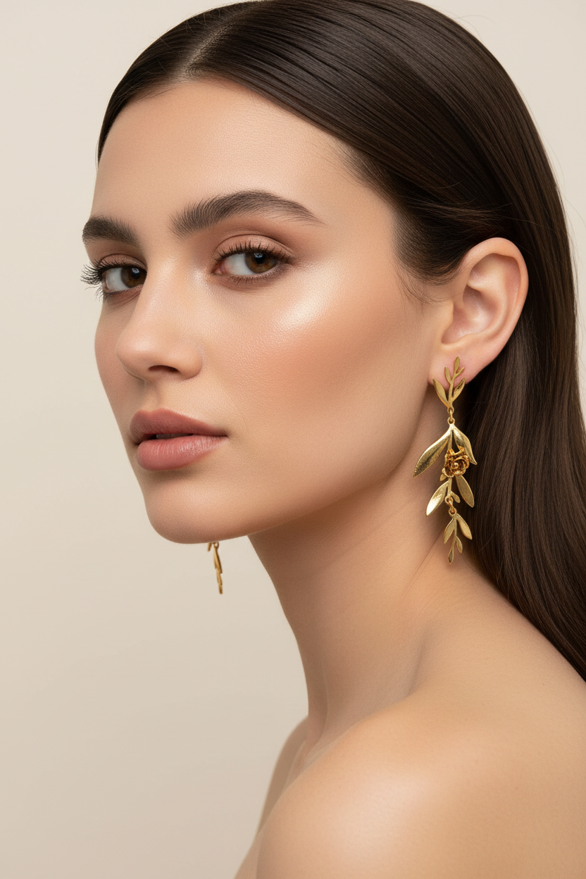 Rose Vine Earrings-E05