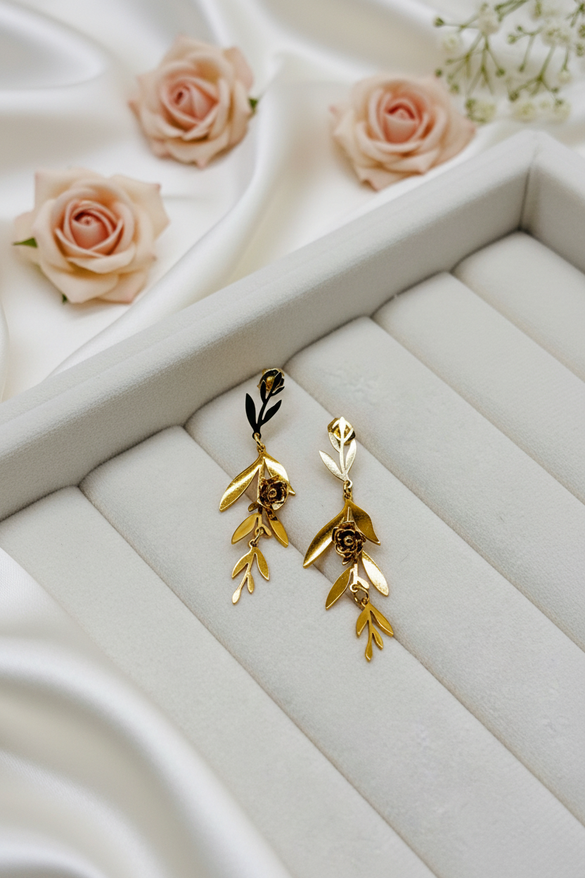 Rose Vine Earrings-E05