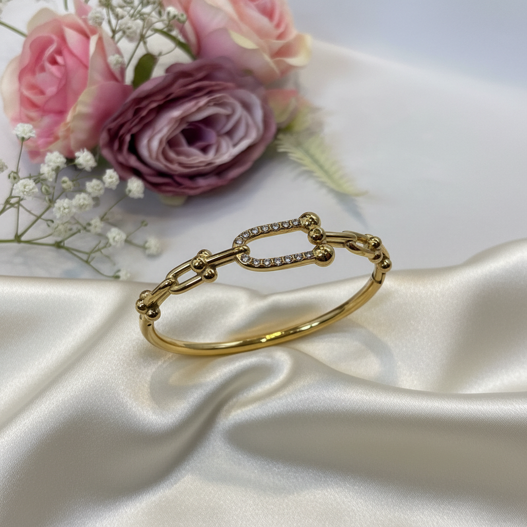 Crystal Link Bangle-B05