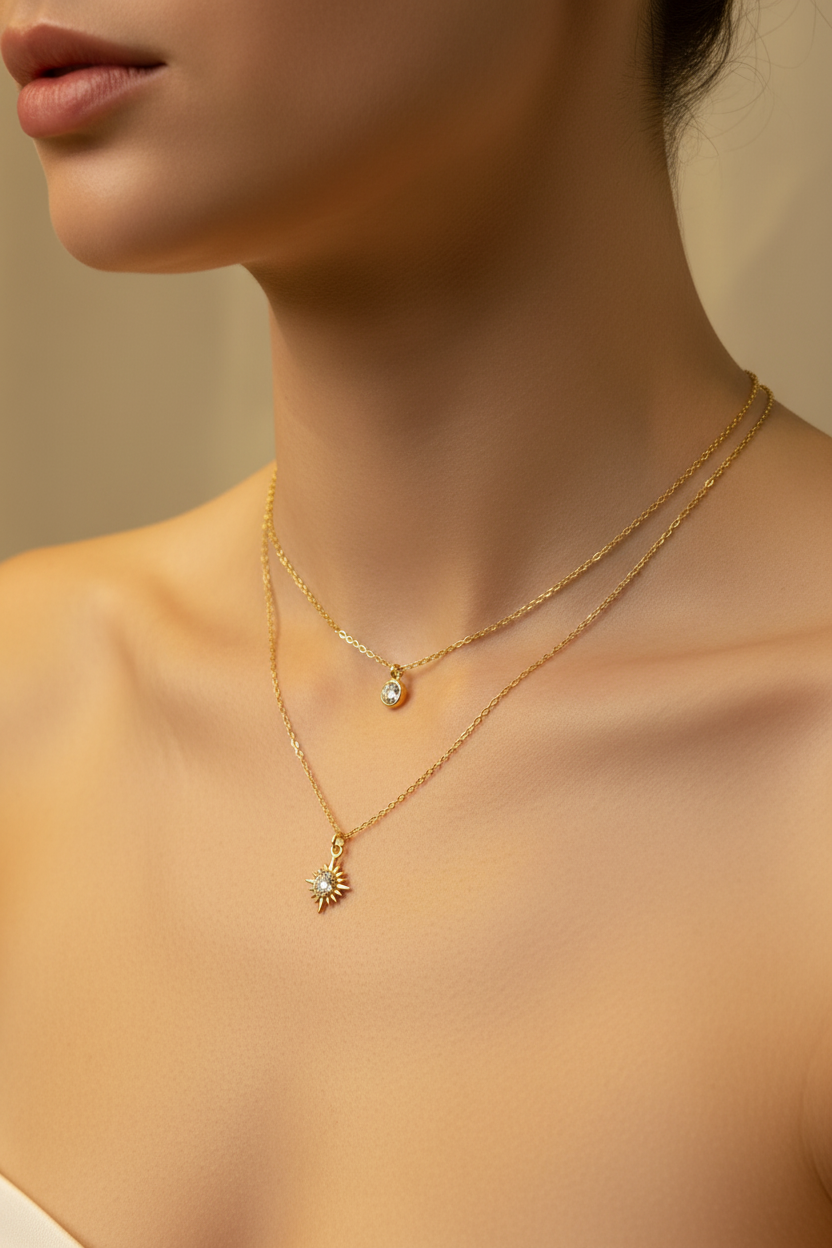 Celestial Layered Necklace-CL02